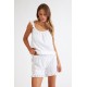 Harmony - Γυναικείο Babydoll Ράντα με Δαντελένιο Βολάν από 100% Βαμβάκι