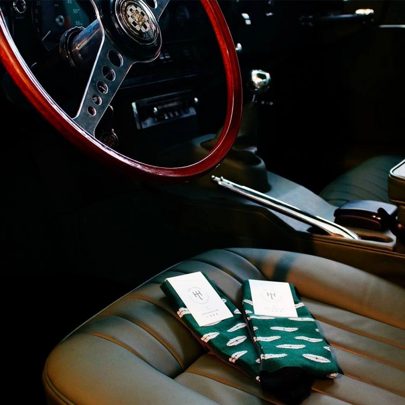 HEEL TREAD Socks - Petrolhead Collection - Jaguar - E-Type