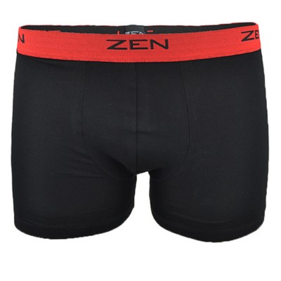 Zen Intimates - Ανδρικό Boxer Εξωτερικό Λάστιχο - Μαύρο/Κόκκινο