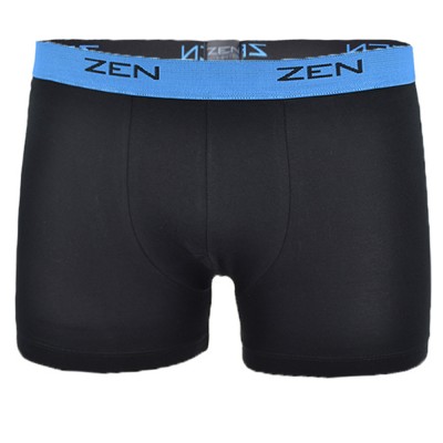 Zen Intimates - Ανδρικό Boxer Εξωτερικό Λάστιχο - Μαύρο/Τυρκουάζ