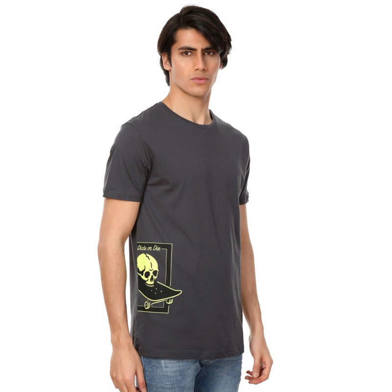 John Frank Men's T-Shirt Skate Skull