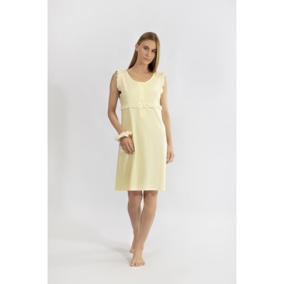 Harmony - Γυναικείο Νυχτικό με Φαρδιά Ράντα και Πατιλέτα Cotton Modal