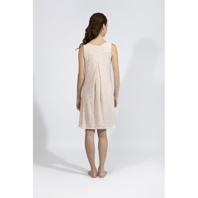 Harmony - Γυναικείο Νυχτικό με Φαρδιά Ράντα και Πατιλέτα Dusty Flower Micromodal