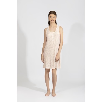 Harmony - Γυναικείο Νυχτικό με Φαρδιά Ράντα και Πατιλέτα Dusty Flower Micromodal