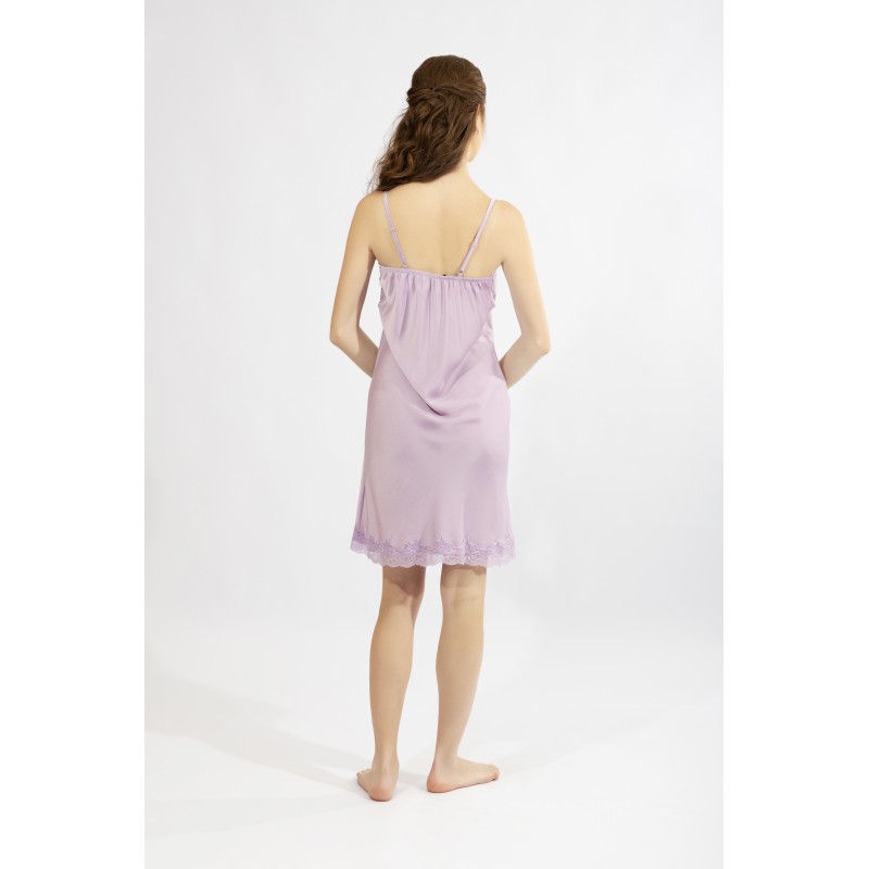 Harmony - Γυναικείο Νυχτικό Σατέν με Δαντέλα
