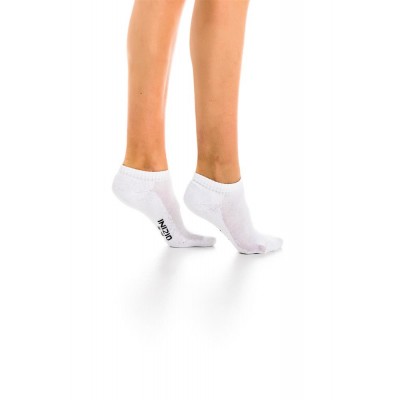 INIZIO - Γυναικεία Κοφτή Βαμβακερή Κάλτσα Μονόχρωμη Μισή Πετσέτα