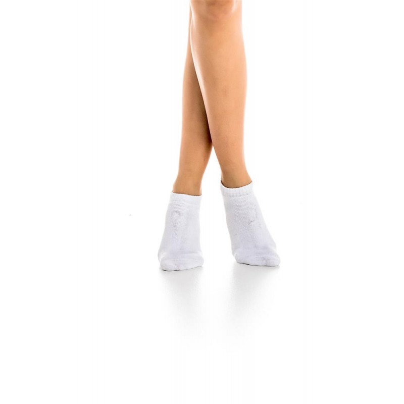 INIZIO - Γυναικεία Κοφτή Βαμβακερή Κάλτσα Μονόχρωμη Πετσετέ