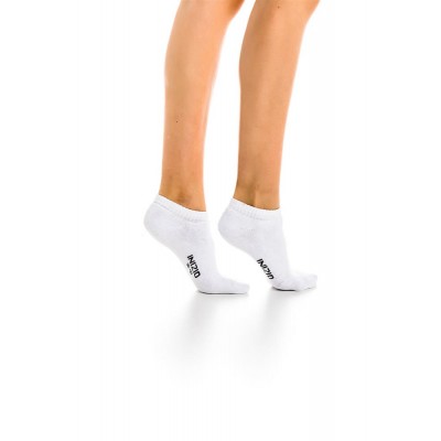 INIZIO - Γυναικεία Κοφτή Βαμβακερή Κάλτσα Μονόχρωμη Πετσετέ