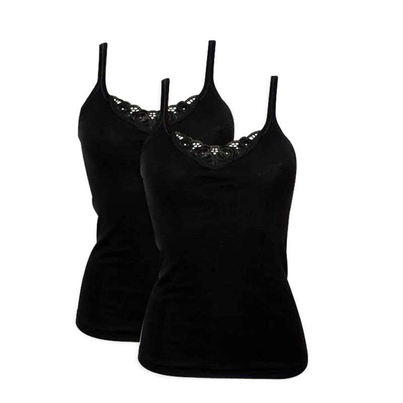 Minerva Γυναικείο Φανελάκι Τιράντα Μοτίφ 2ΤΜΧ