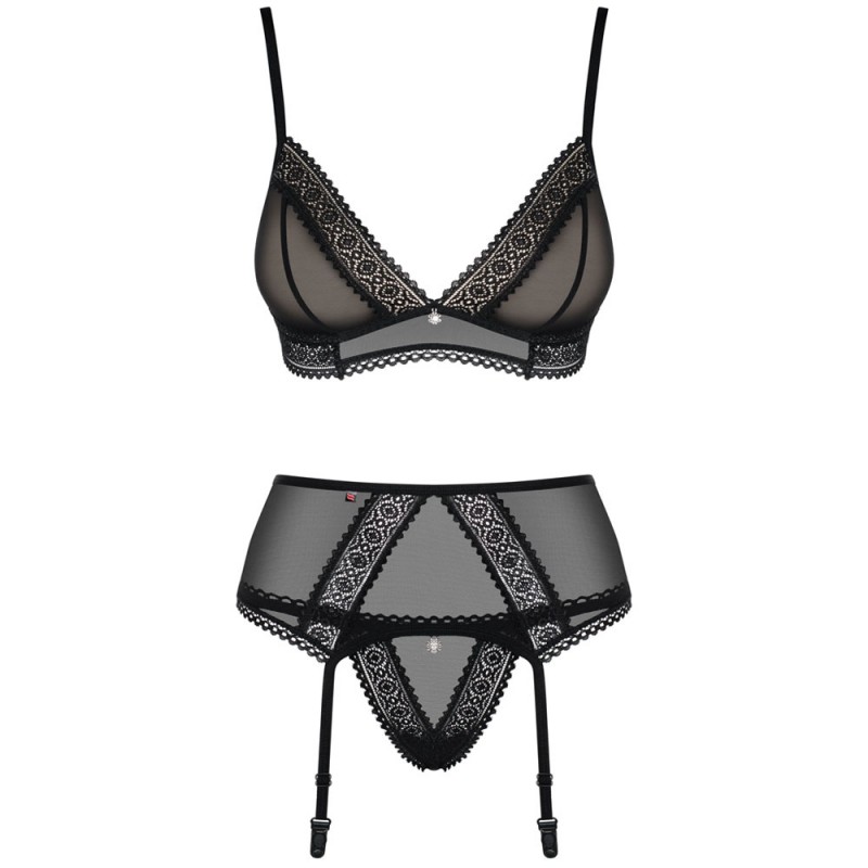 Obsessive - Σετ με Σουτιέν, στρινγκ και ζαρτιέρες - 862-SEG1