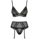Obsessive - Σετ με Σουτιέν, στρινγκ και ζαρτιέρες - 862-SEG1