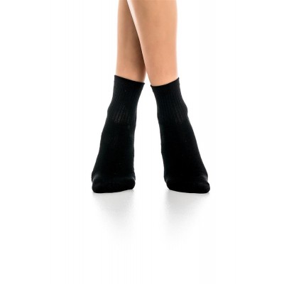 INIZIO - Γυναικεία Ημίκοντη Βαμβακερή Κάλτσα Μονόχρωμη Πετσετέ