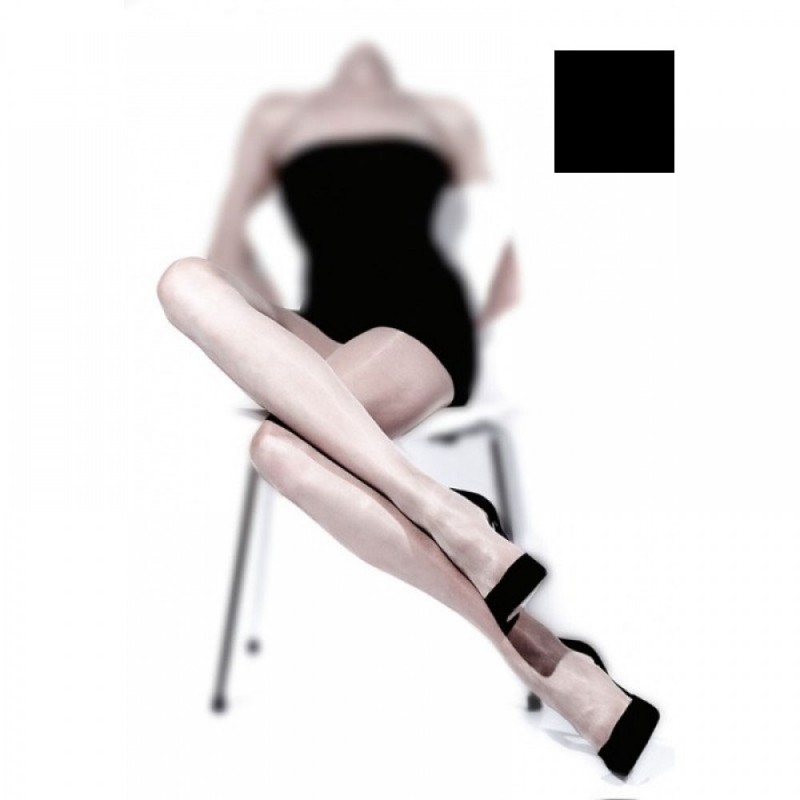 Ider - Fiji 15 DEN Λεπτό Διάφανο Ημιμάτ Vanise Ελαστικό Καλσόν - Μαύρο