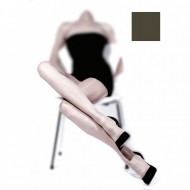 Ider - Fiji 15 DEN Λεπτό Διάφανο Ημιμάτ Vanise Ελαστικό Καλσόν - Off Black