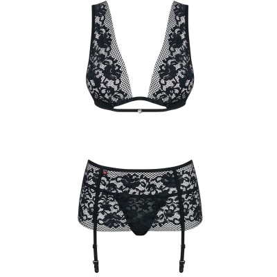 Obsessive - Figurea Set με Σουτιέν, Στρινγκ και Ζαρτιέρες