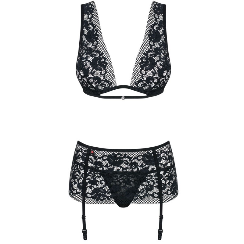 Obsessive - Figurea Set με Σουτιέν, Στρινγκ και Ζαρτιέρες