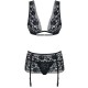 Obsessive - Figurea Set με Σουτιέν, Στρινγκ και Ζαρτιέρες
