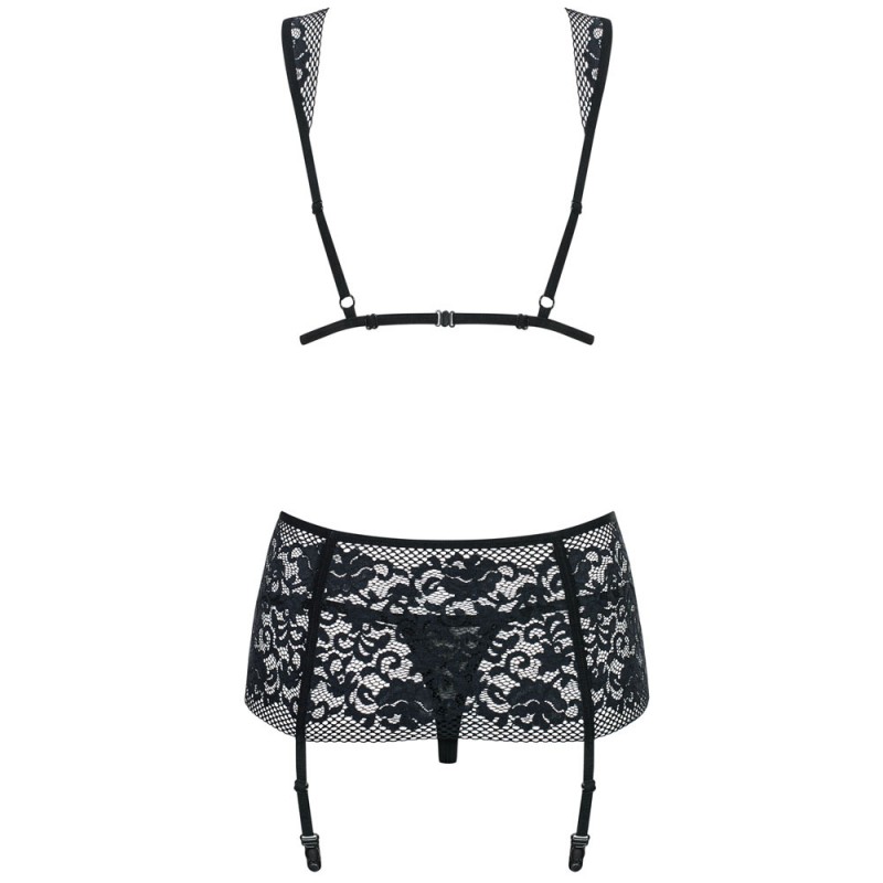 Obsessive - Figurea Set με Σουτιέν, Στρινγκ και Ζαρτιέρες