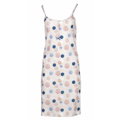 Pink Label Γυναικείο Καλοκαιρινό Νυχτικό με Τιράντα - Dot