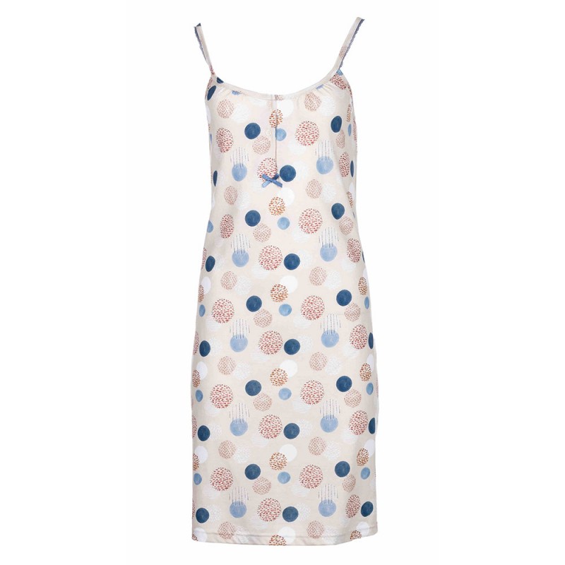 Pink Label Γυναικείο Καλοκαιρινό Νυχτικό με Τιράντα - Dot