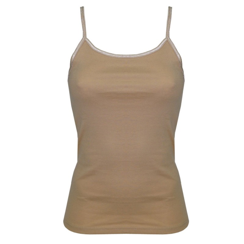 Helios Γυναικεία Φανέλα Λεπτή Τιράντα και Σατέν Φάσες - Σετ 2 τεμαχίων