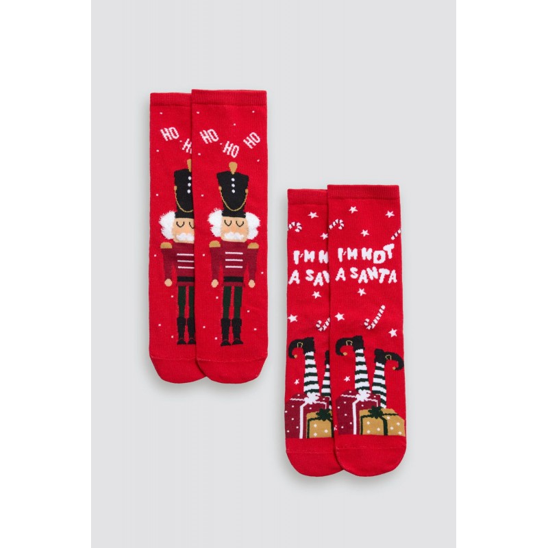 Ysabel Mora - Παιδικές Χριστουγεννιάτικες Kάλτσες X-MAS Gift Box 2Pack