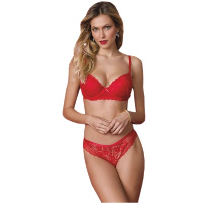 Jadea - Γυναικείο Set Σουτιέν και Brazil - Merry Christmas