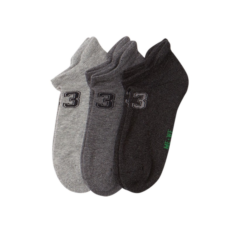 Me We Socks Γυναικείο Βαμβακερό Τερλίκι Μισή Πετσέτα με Σχέδιο (3 Ζεύγη)
