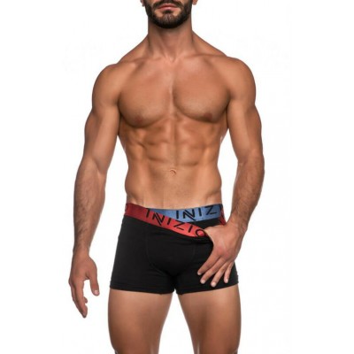 ΙΝΙΖΙΟ Ανδρικό Boxer με Εξωτερικό Μεταλιζέ Λάστιχο και Logo Συσκευασία 2ΤΜΧ σε Υπερμεγέθη