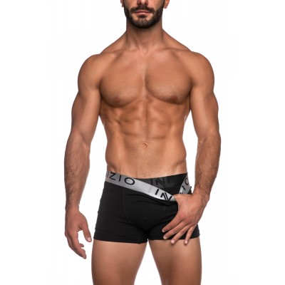 ΙΝΙΖΙΟ Ανδρικό Boxer με Εξωτερικό Μεταλιζέ Λάστιχο και Logo Συσκευασία 2ΤΜΧ