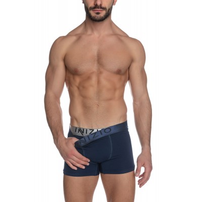 ΙΝΙΖΙΟ Ανδρικό Boxer με Εξωτερικό Μεταλιζέ Λάστιχο και Logo Συσκευασία 2ΤΜΧ