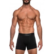 ΙΝΙΖΙΟ Ανδρικό Boxer με Μακρύ Πόδι και Εξωτερικό Μεταλιζέ Λάστιχο με Logo σε Υπερμεγέθη Συσκευασία 2ΤΜΧ