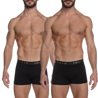 ΙΝΙΖΙΟ Ανδρικό Boxer με Εξωτερικό Ματ Λάστιχο Συσκευασία 2ΤΜΧ