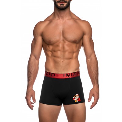 ΙΝΙΖΙΟ Ανδρικό Boxer με Εξωτερικό Μεταλιζέ Λάστιχο XMAS Edition