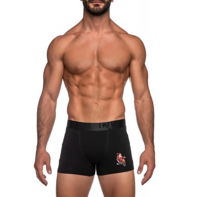 ΙΝΙΖΙΟ Ανδρικό Boxer με Εξωτερικό Μεταλιζέ Λάστιχο XMAS Edition