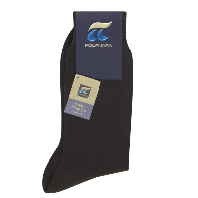 Πουρνάρα 100% Μερσεριζέ Βαμβάκι Λεπτή Μονόχρωμη Κάλτσα