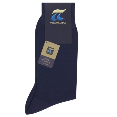 Πουρνάρα 100% Μερσεριζέ Βαμβάκι Λεπτή Μονόχρωμη Κάλτσα
