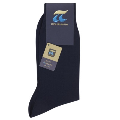 Πουρνάρα 100% Μερσεριζέ Βαμβάκι Λεπτή Μονόχρωμη Κάλτσα
