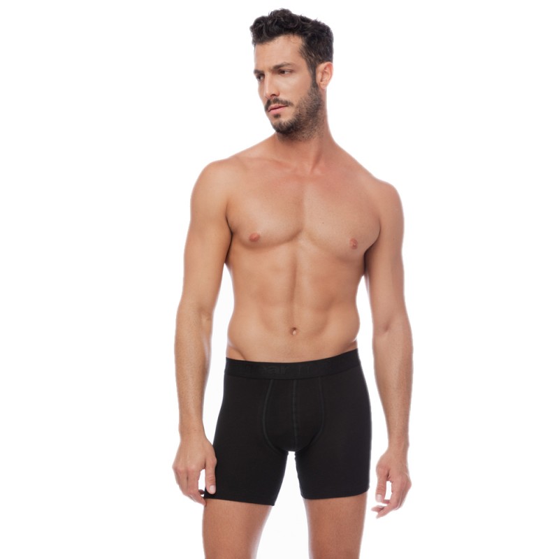 Minerva Ανδρικό Boxer Long Mengear Basic 2 Τεμάχια Minerva Ανδρικό Boxer Long Mengear Basic 2 Τεμάχια