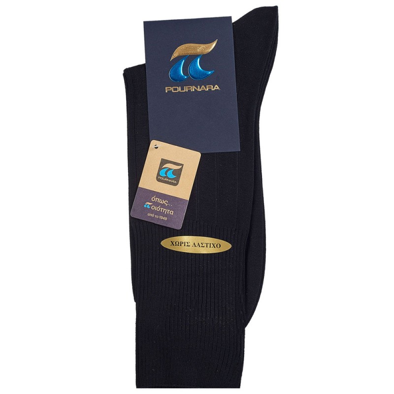 Πουρνάρα Ανδρική Κάλτσα - Χωρίς Λάστιχο Rib 10x2