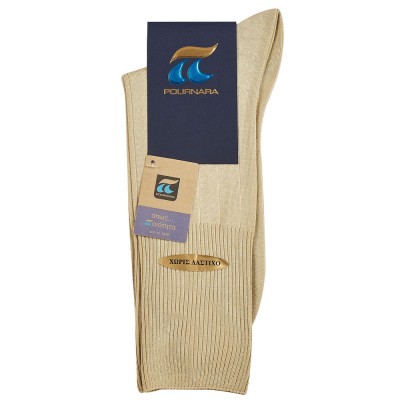 Πουρνάρα Ανδρική Κάλτσα - Χωρίς Λάστιχο Rib 10x2