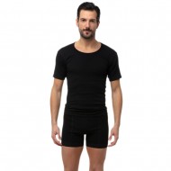 Μινέρβα Ανδρική Φανέλα Κοντό Μανίκι Ανοιχτή Λαιμουδιά (Μέγεθος 5-6-7)