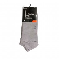 Linea D'oro Βαμβακερό Sneaker Μονόχρωμο (3 Ζεύγη)