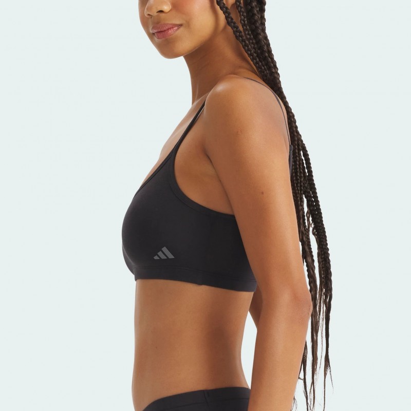 ADIDAS - Γυναικείο Αθλητικό Μπουστάκι Active Modal Comfort Bralette - Σετ 2 Τεμαχίων