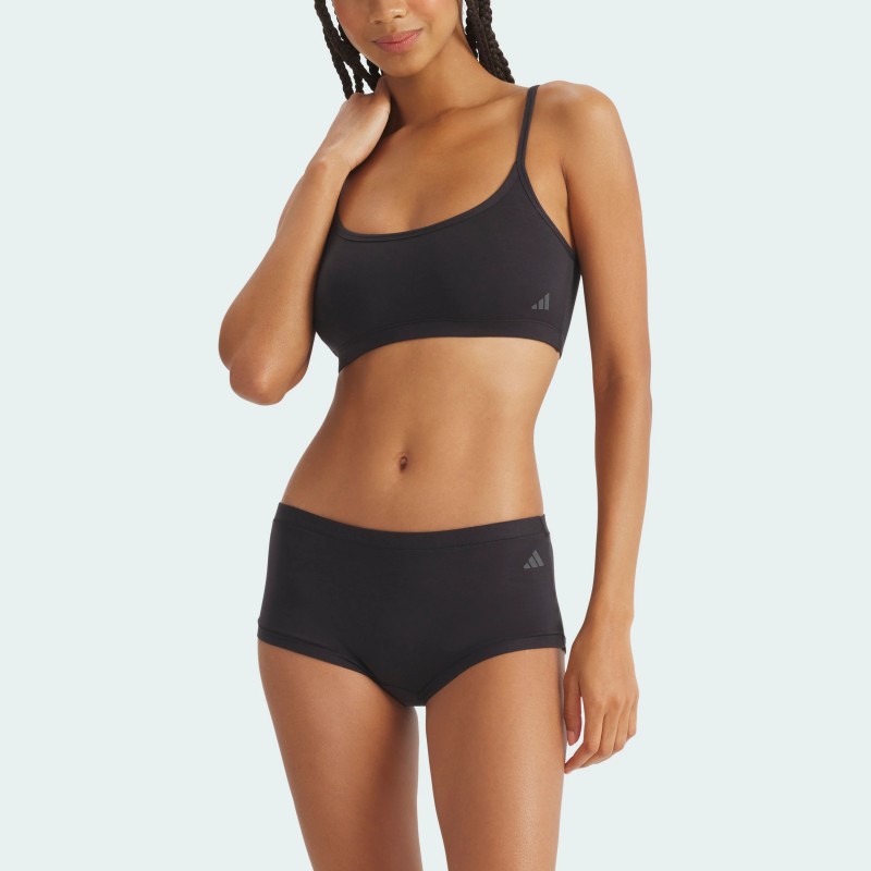ADIDAS - Γυναικείο Αθλητικό Μπουστάκι Active Modal Comfort Bralette - Σετ 2 Τεμαχίων