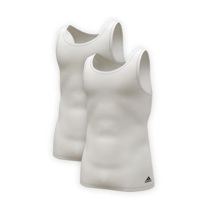 ADIDAS - Ανδρικά Φανελάκια Χωρίς Μανίκι Συσκευασία 2 Τμχ. Active Flex Cotton