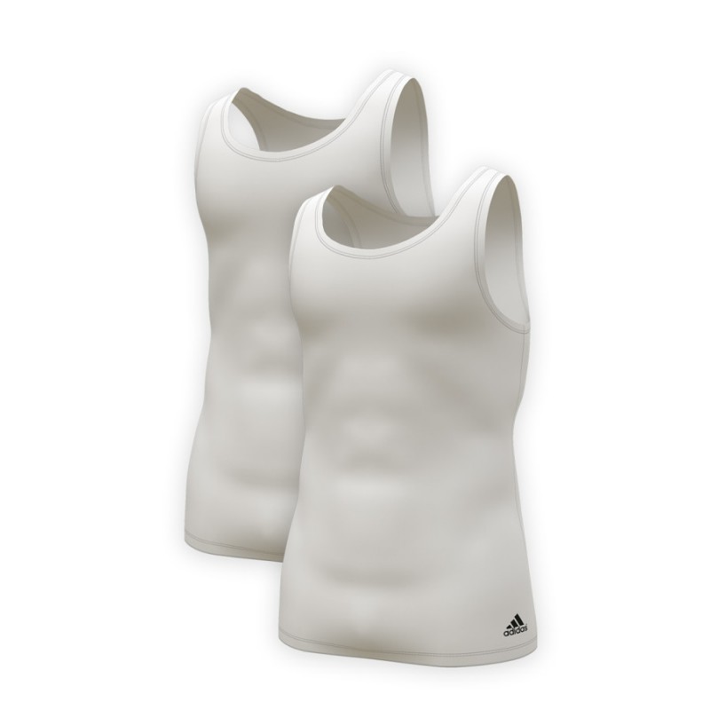 ADIDAS - Ανδρικά Φανελάκια Χωρίς Μανίκι Συσκευασία 2 Τμχ. Active Flex Cotton