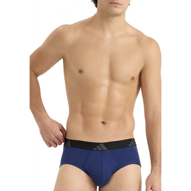 ADIDAS - Ανδρικά Σλιπ ACTIVE FLEX Cotton Brief - Σετ 3 Τεμαχίων