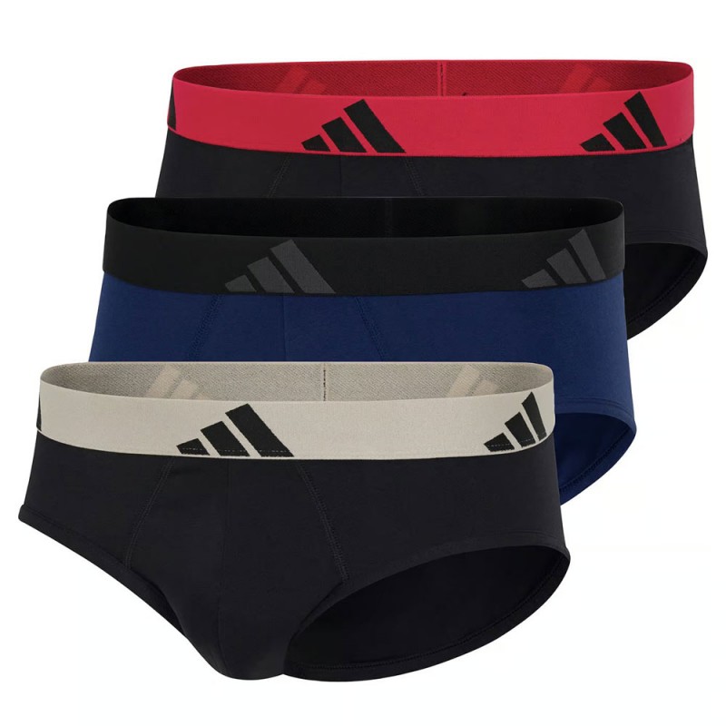 ADIDAS - Ανδρικά Σλιπ ACTIVE FLEX Cotton Brief - Σετ 3 Τεμαχίων