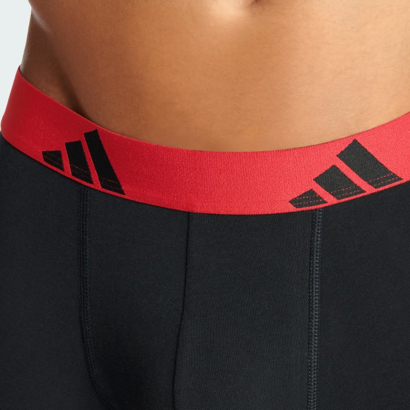 ADIDAS - Ανδρικά Boxer Hipster Συσκευασία 3 Τμχ. Active Flex Cotton
